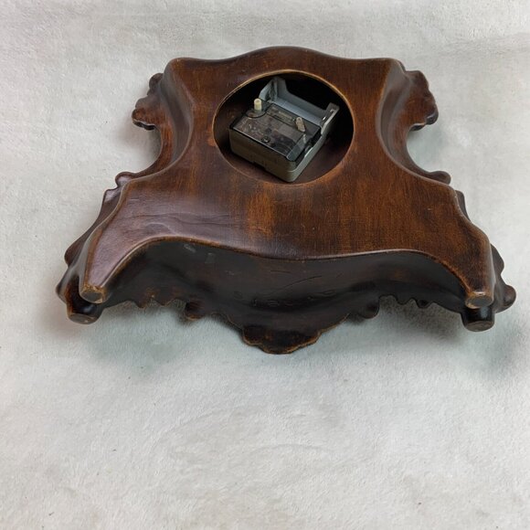 Arnel’s Vintage Hand Painted Wood-Look Ceramic Mantel Victorian Clock 10”H - Picture 16 of 16